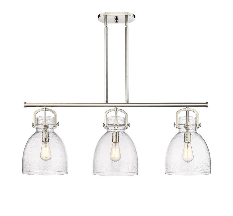 Innovations 410-3I-PN-G412-10SDY Three Light Island Pendant, Polished Nickel