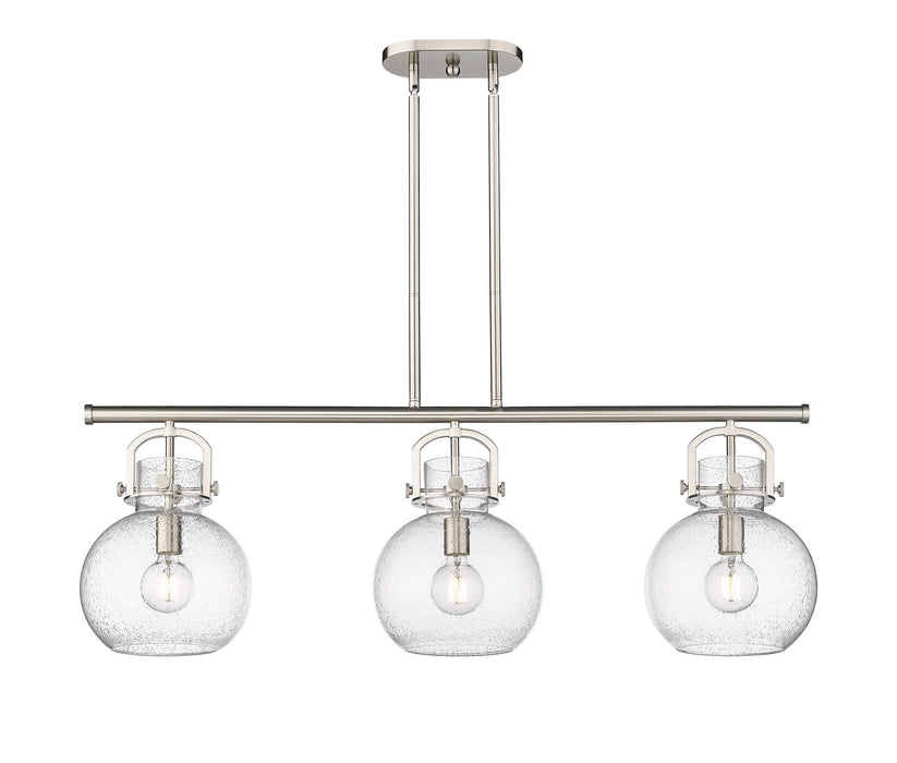 Innovations 410-3I-SN-G410-10SDY Three Light Island Pendant, Satin Nickel