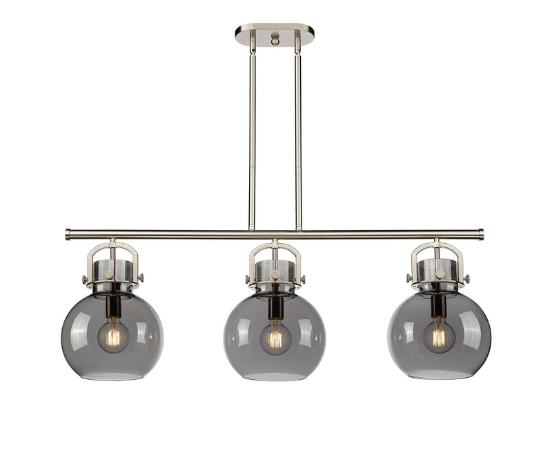 Innovations 410-3I-SN-G410-10SM Three Light Island Pendant, Satin Nickel