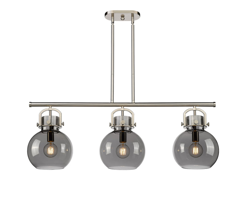 Innovations 410-3I-SN-G410-10SM Three Light Island Pendant, Satin Nickel