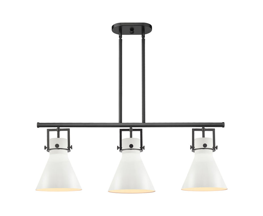 Innovations 411-3I-BK-M411-10W Three Light Island Pendant, Matte Black