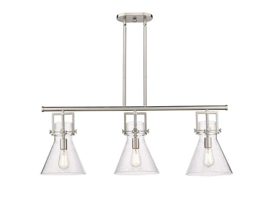 Innovations 411-3I-SN-G411-10SDY Three Light Island Pendant, Satin Nickel