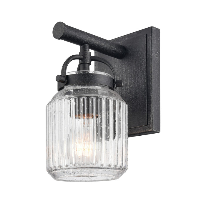 Innovations 416-1W-WZ-G416-6SDY One Light Wall Sconce, Weathered Zinc