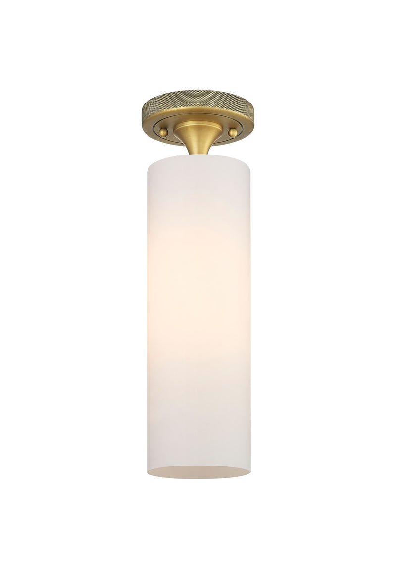 Innovations 434-1F-BB-G434-12WH LED Flush Mount, Brushed Brass
