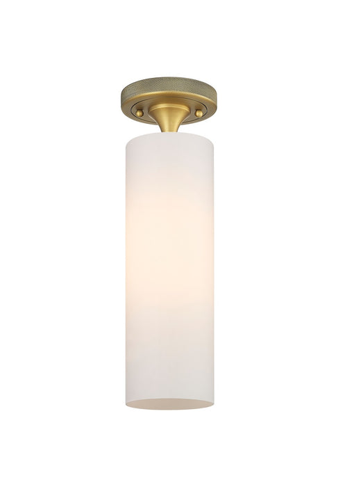 Innovations 434-1F-BB-G434-12WH LED Flush Mount, Brushed Brass