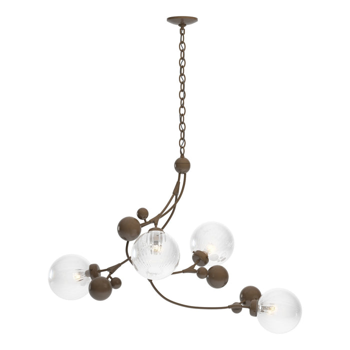 Hubbardton Forge 136420-SKT-05-LL0639 Four Light Pendant, Bronze