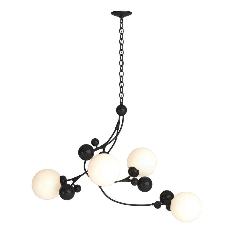 Hubbardton Forge 136420-SKT-10-GG0639 Four Light Pendant, Black