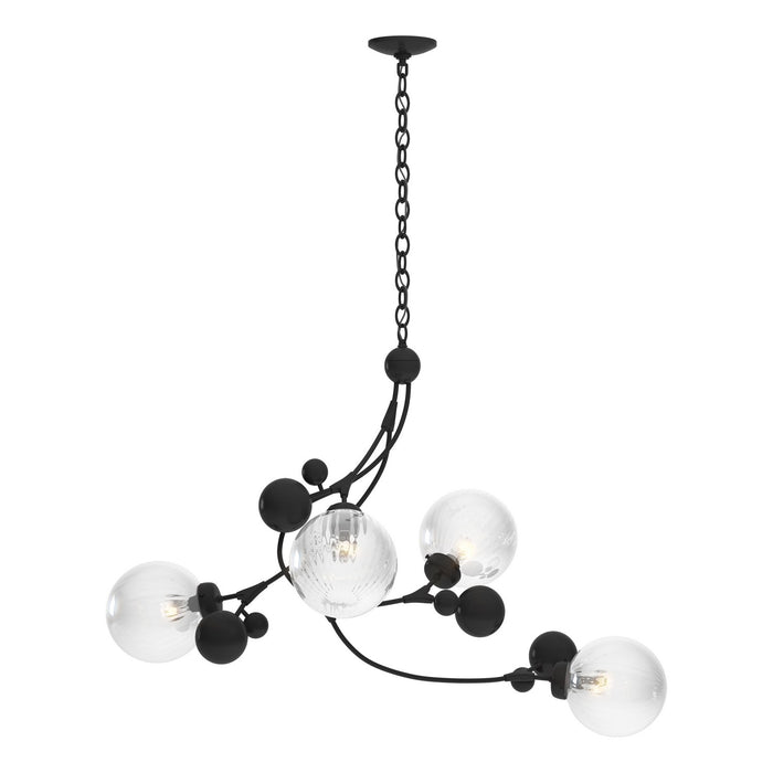 Hubbardton Forge 136420-SKT-10-LL0639 Four Light Pendant, Black