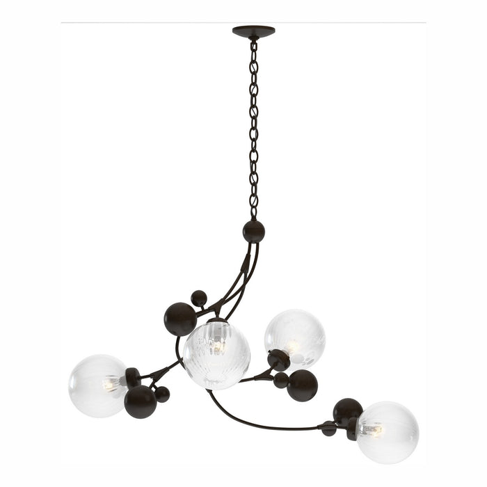 Hubbardton Forge 136420-SKT-14-LL0639 Four Light Pendant, Oil Rubbed Bronze