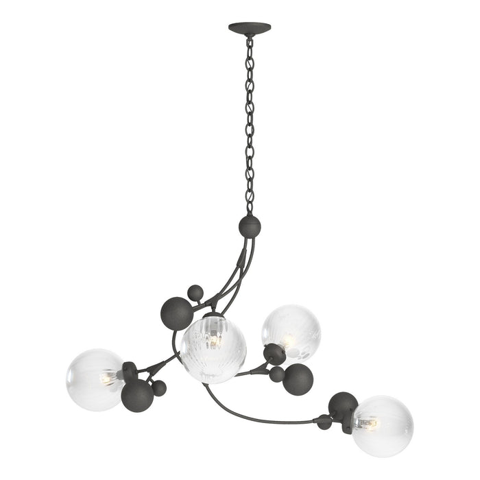Hubbardton Forge 136420-SKT-20-LL0639 Four Light Pendant, Natural Iron