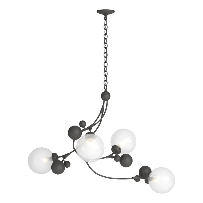 Hubbardton Forge 136420-SKT-20-WF0639 Four Light Pendant, Natural Iron