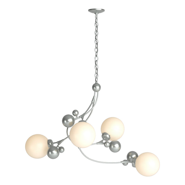 Hubbardton Forge 136420-SKT-82-GG0639 Four Light Pendant, Vintage Platinum