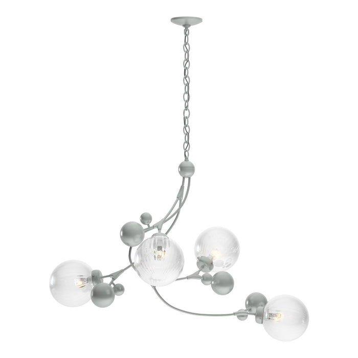 Hubbardton Forge 136420-SKT-82-LL0639 Four Light Pendant, Vintage Platinum
