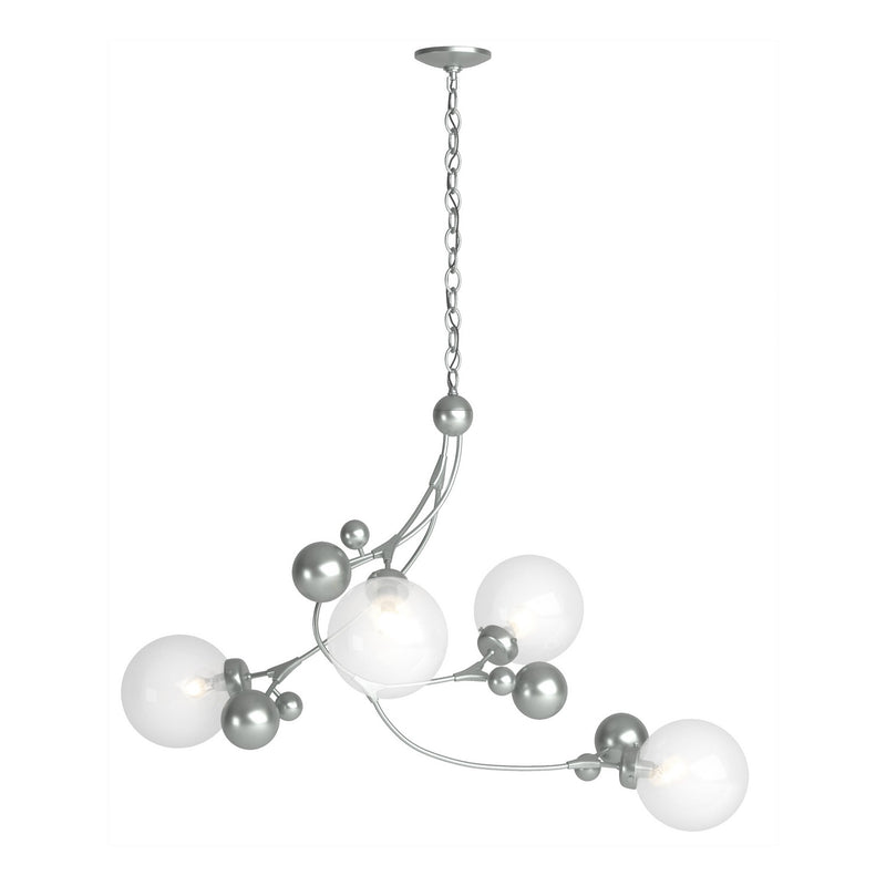 Hubbardton Forge 136420-SKT-82-WF0639 Four Light Pendant, Vintage Platinum