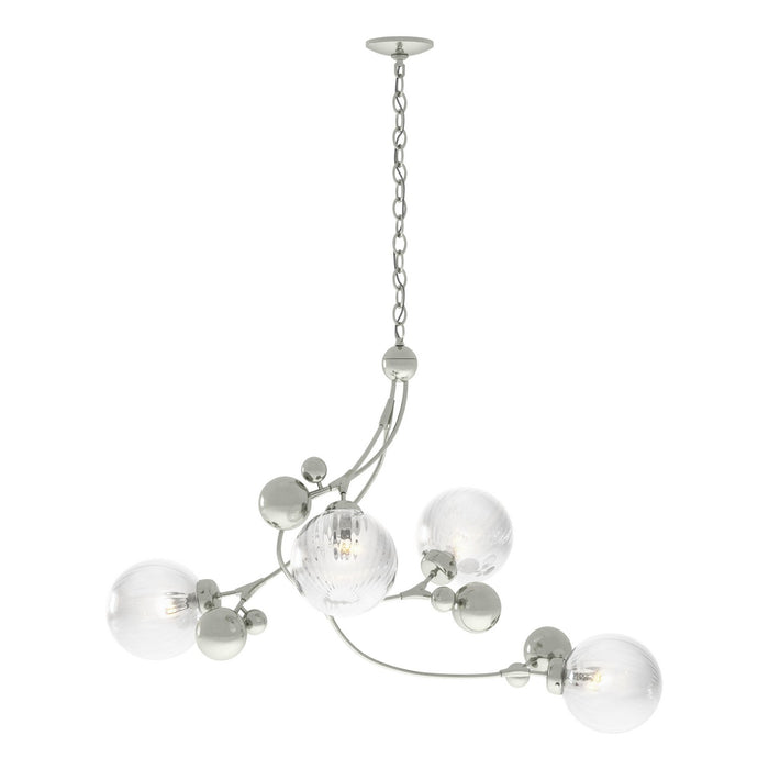 Hubbardton Forge 136420-SKT-85-LL0639 Four Light Pendant, Sterling