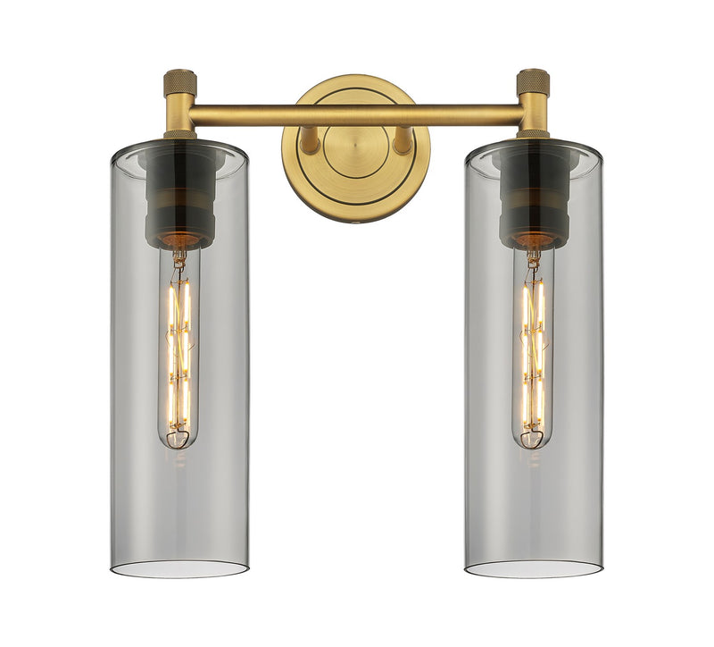 Innovations 434-2W-BB-G434-12SM LED Bath Vanity, Brushed Brass