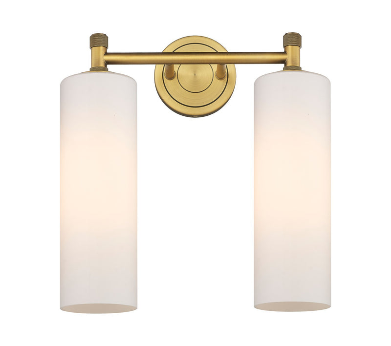 Innovations 434-2W-BB-G434-12WH LED Bath Vanity, Brushed Brass