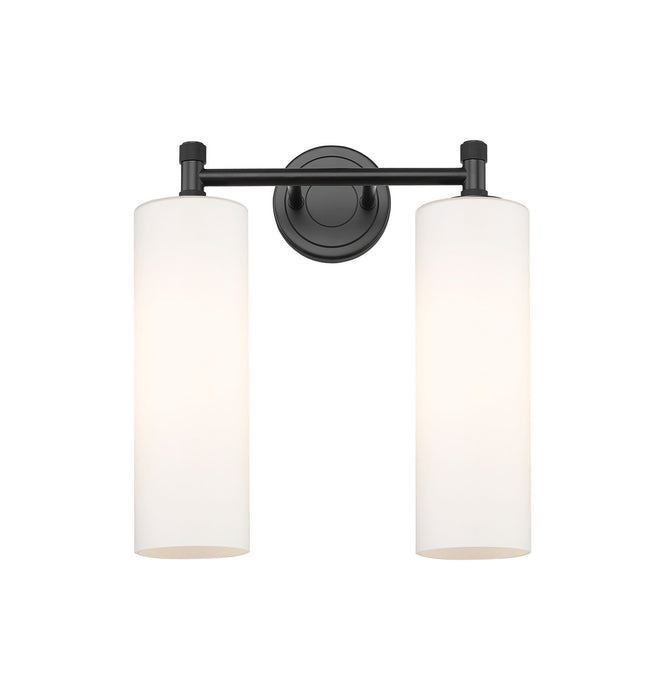 Innovations 434-2W-BK-G434-12WH LED Bath Vanity, Matte Black