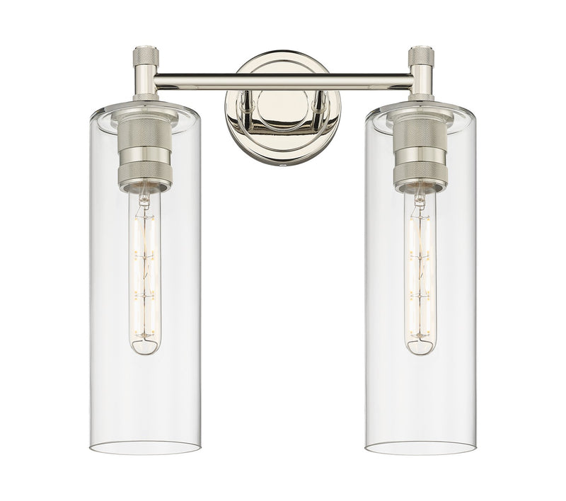 Innovations 434-2W-PN-G434-12CL LED Bath Vanity, Polished Nickel