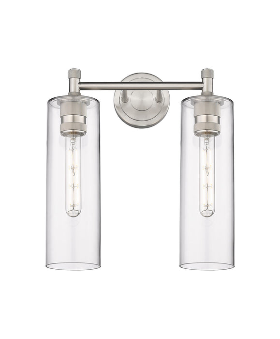Innovations 434-2W-SN-G434-12CL LED Bath Vanity, Satin Nickel
