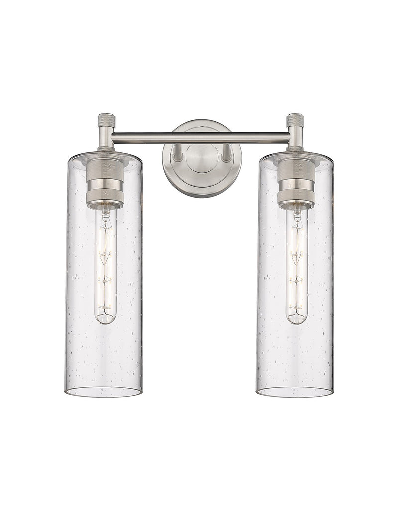 Innovations 434-2W-SN-G434-12SDY LED Bath Vanity, Satin Nickel