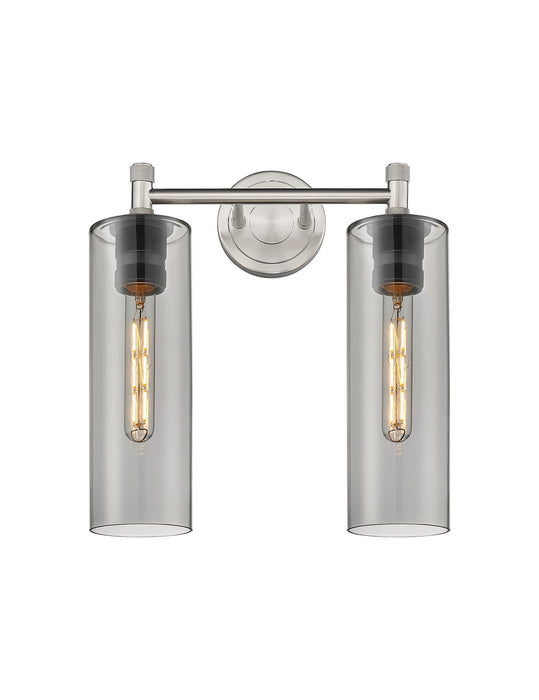 Innovations 434-2W-SN-G434-12SM LED Bath Vanity, Satin Nickel