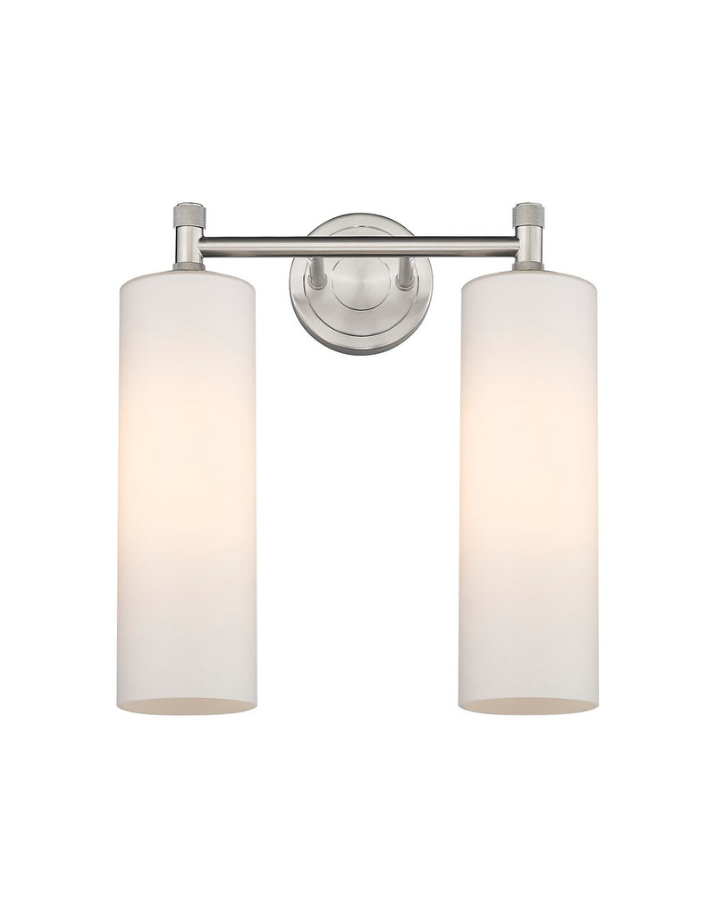 Innovations 434-2W-SN-G434-12WH LED Bath Vanity, Satin Nickel