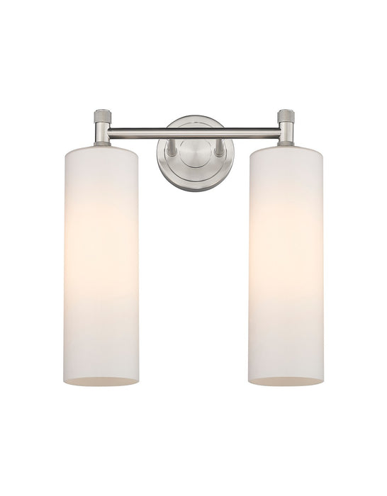 Innovations 434-2W-SN-G434-12WH LED Bath Vanity, Satin Nickel