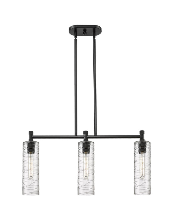 Innovations 434-3I-BK-G434-12DE LED Island Pendant, Matte Black