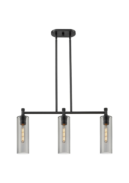 Innovations 434-3I-BK-G434-12SM LED Island Pendant, Matte Black
