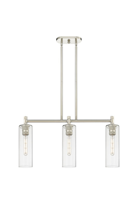 Innovations 434-3I-PN-G434-12CL LED Island Pendant, Polished Nickel