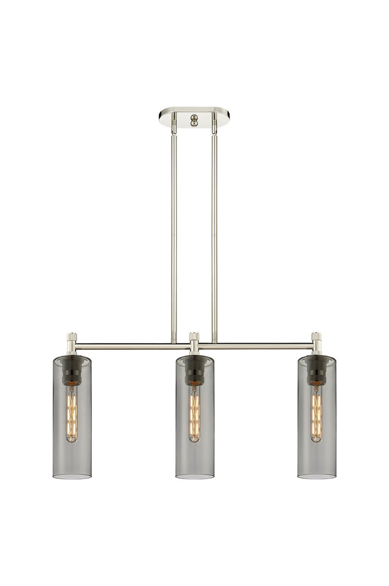 Innovations 434-3I-PN-G434-12SM LED Island Pendant, Polished Nickel