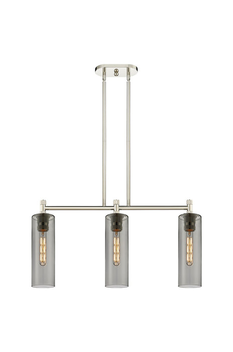 Innovations 434-3I-PN-G434-12SM LED Island Pendant, Polished Nickel