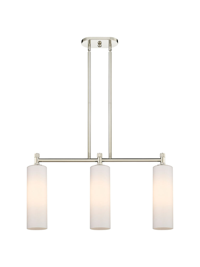 Innovations 434-3I-PN-G434-12WH LED Island Pendant, Polished Nickel