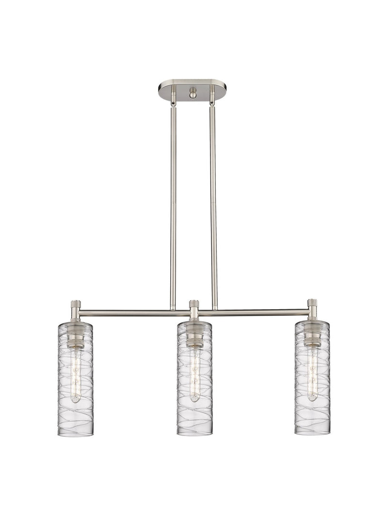 Innovations 434-3I-SN-G434-12DE LED Island Pendant, Satin Nickel