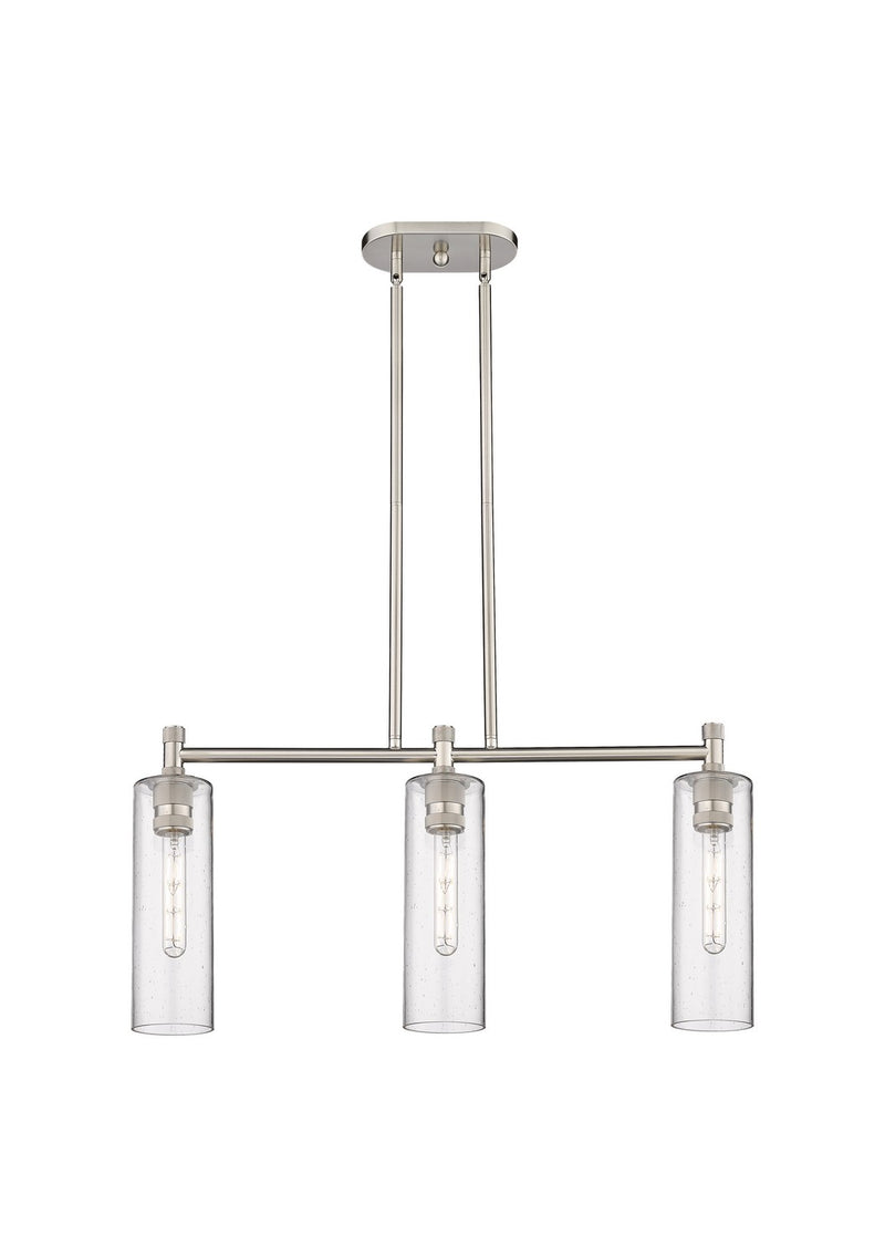 Innovations 434-3I-SN-G434-12SDY LED Island Pendant, Satin Nickel