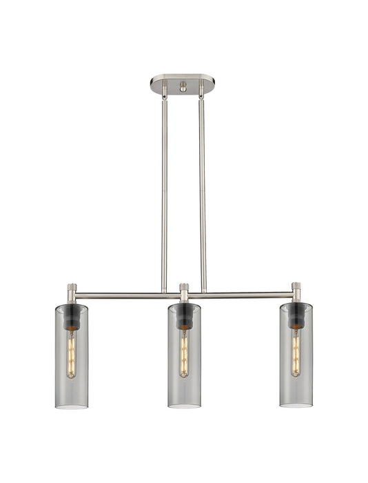 Innovations 434-3I-SN-G434-12SM LED Island Pendant, Satin Nickel