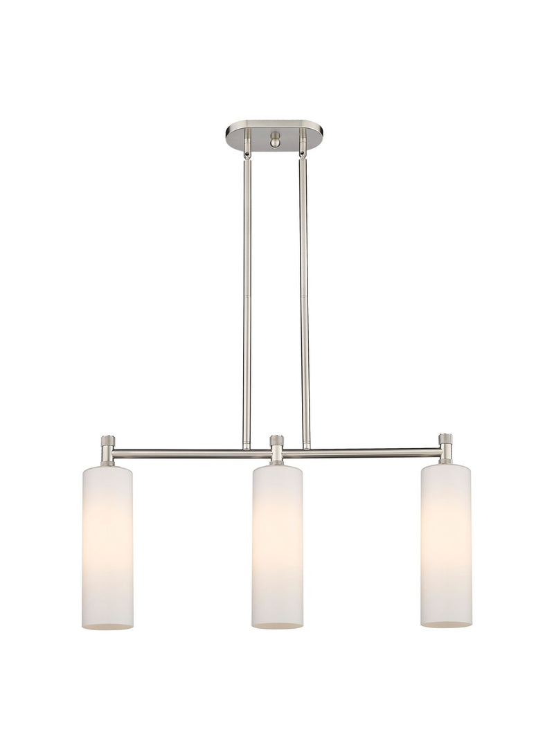Innovations 434-3I-SN-G434-12WH LED Island Pendant, Satin Nickel