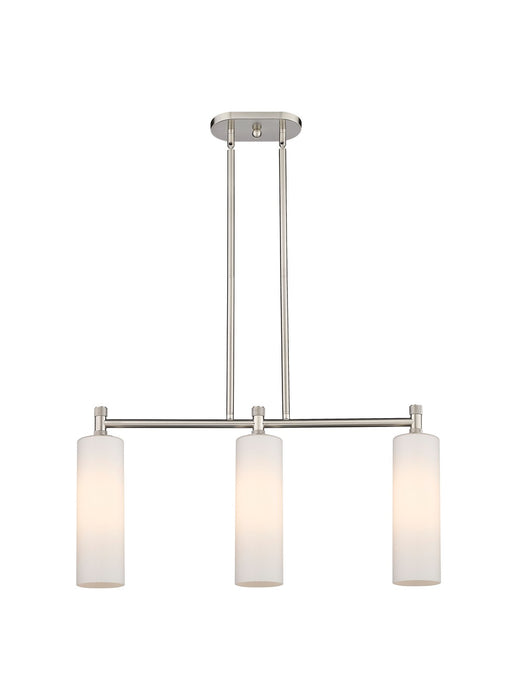 Innovations 434-3I-SN-G434-12WH LED Island Pendant, Satin Nickel