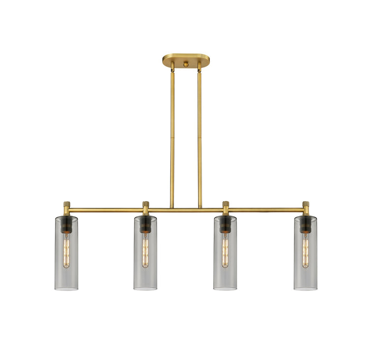Innovations 434-4I-BB-G434-12SM LED Island Pendant, Brushed Brass