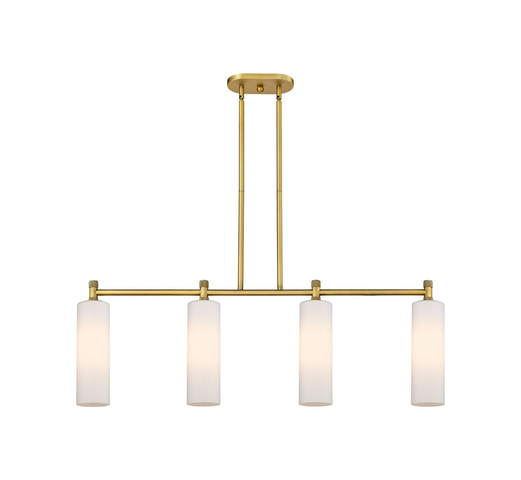 Innovations 434-4I-BB-G434-12WH LED Island Pendant, Brushed Brass