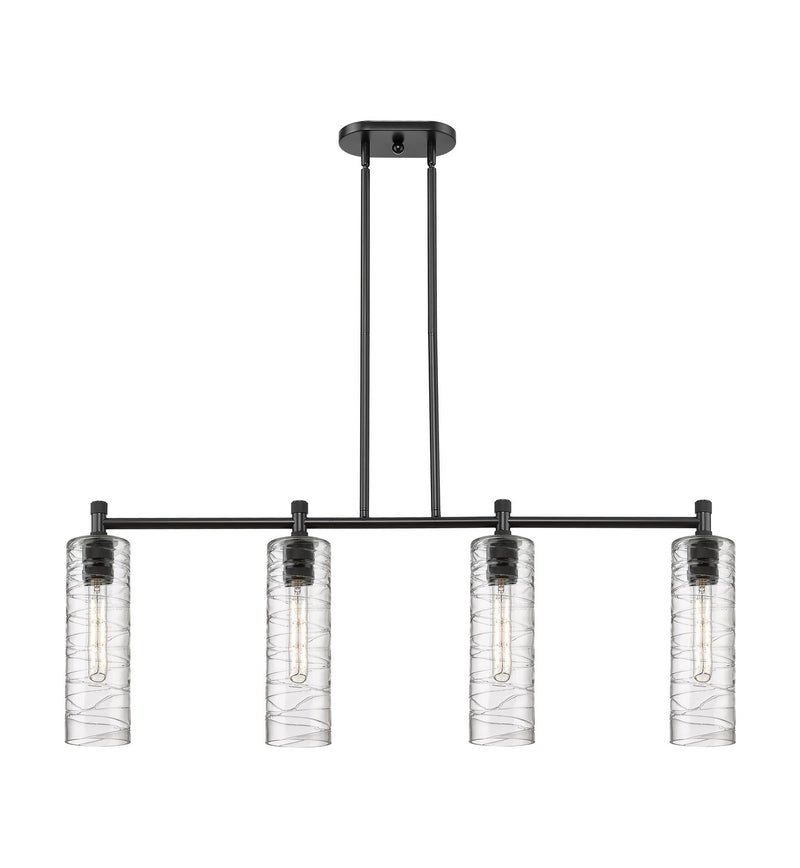 Innovations 434-4I-BK-G434-12DE LED Island Pendant, Matte Black