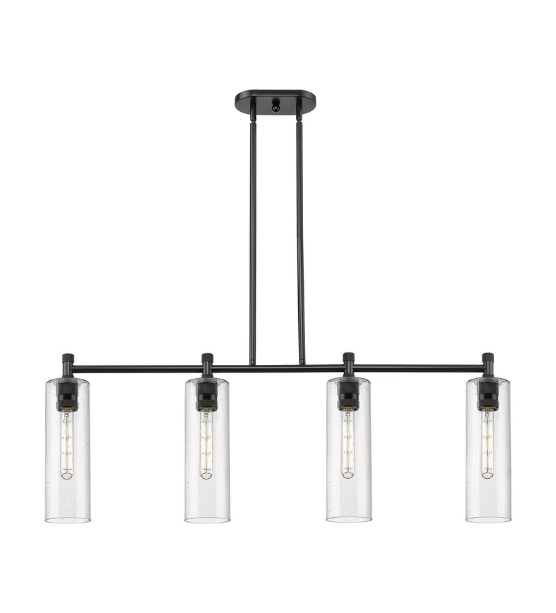Innovations 434-4I-BK-G434-12SDY LED Island Pendant, Matte Black