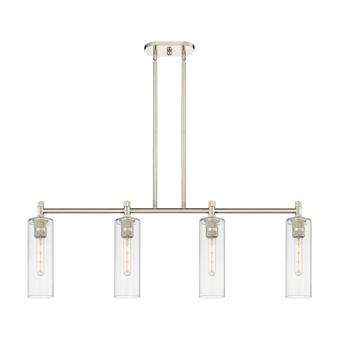 Innovations 434-4I-PN-G434-12CL LED Island Pendant, Polished Nickel