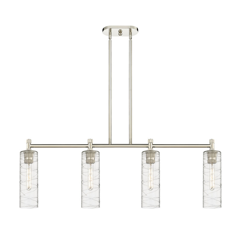 Innovations 434-4I-PN-G434-12DE LED Island Pendant, Polished Nickel
