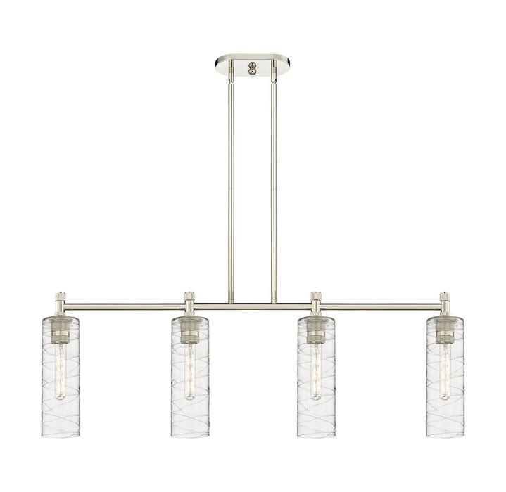 Innovations 434-4I-PN-G434-12DE LED Island Pendant, Polished Nickel