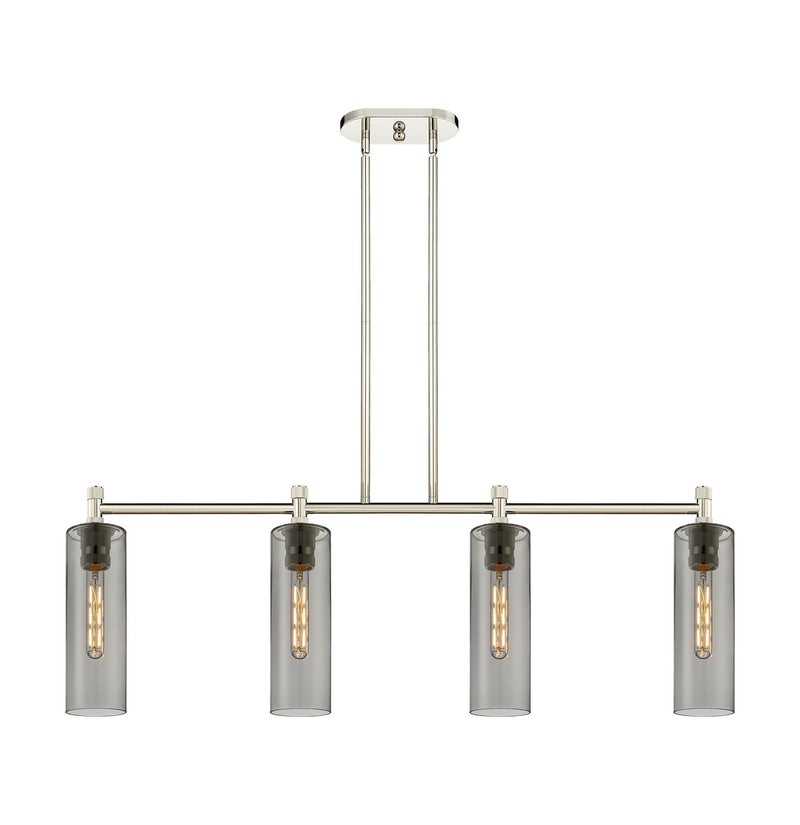 Innovations 434-4I-PN-G434-12SM LED Island Pendant, Polished Nickel