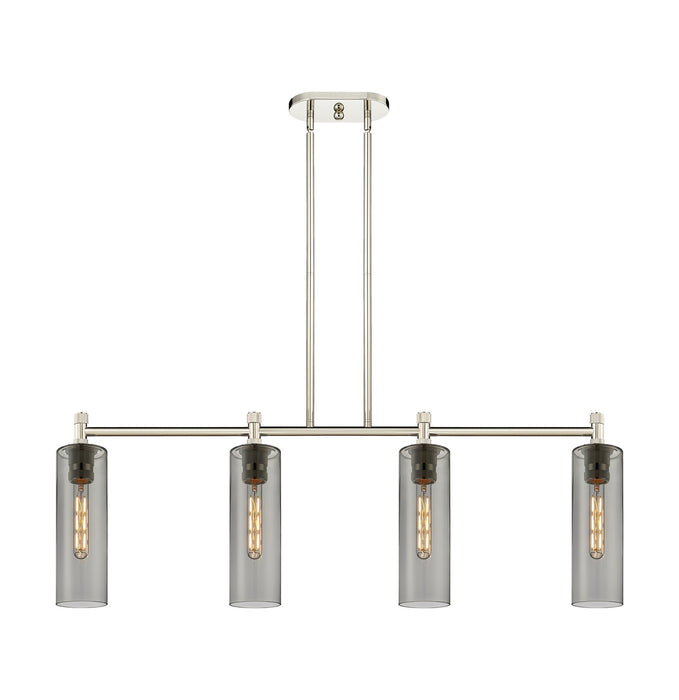 Innovations 434-4I-PN-G434-12SM LED Island Pendant, Polished Nickel