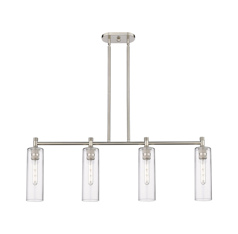 Innovations 434-4I-SN-G434-12CL LED Island Pendant, Satin Nickel