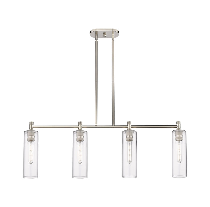 Innovations 434-4I-SN-G434-12CL LED Island Pendant, Satin Nickel